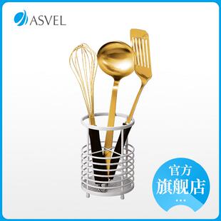 日本筷子篓不锈钢收纳盒家用筷子笼厨房筷子筒勺子桶置物架 ASVEL
