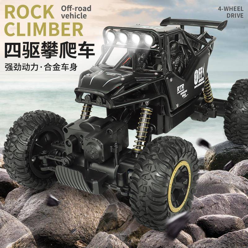 1：16合金攀爬山地大脚怪四驱遥控车2.4G灯光攀岩越野儿童模型车