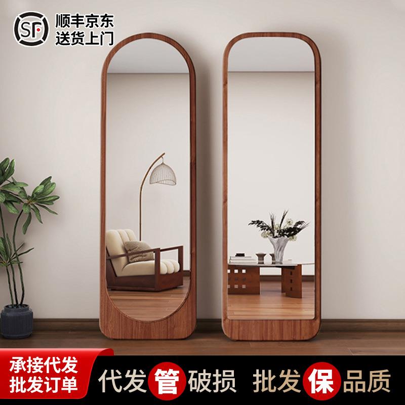中古全身镜家用落地镜网红异形镜壁挂高清穿衣镜女生卧室试衣镜子