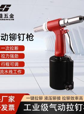 供应P5000型气动铆钉枪手持式自动气动螺母铆钉枪