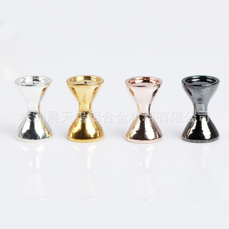 M毛钩绑制铜哑铃飞蝇钩子加重铜珠可画眼睛哑铃铜配重飞蝇绑珠