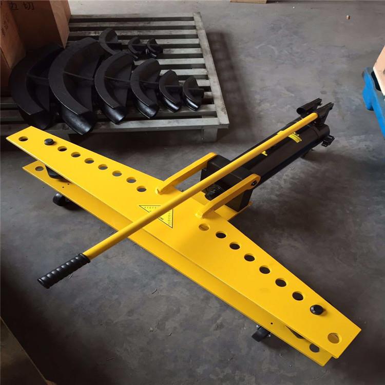 雨成手动液压弯管机小型电动钢管弯弧机平台钢管角度弯曲机图