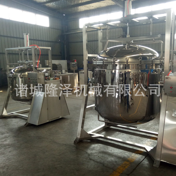 蜜蜜豆生产流水线全自动高压黄豆红小豆煮豆锅大型真空浸糖设备