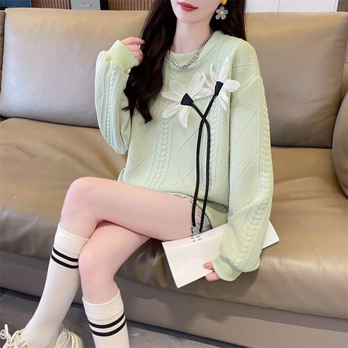 早秋设计感小众卫衣女春秋季2025新款爆款宽松大码小个子上衣外套