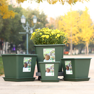 大号塑料盆阳台花盆方盆室内盆栽大口径正方形落地加仑盆蔬菜种植