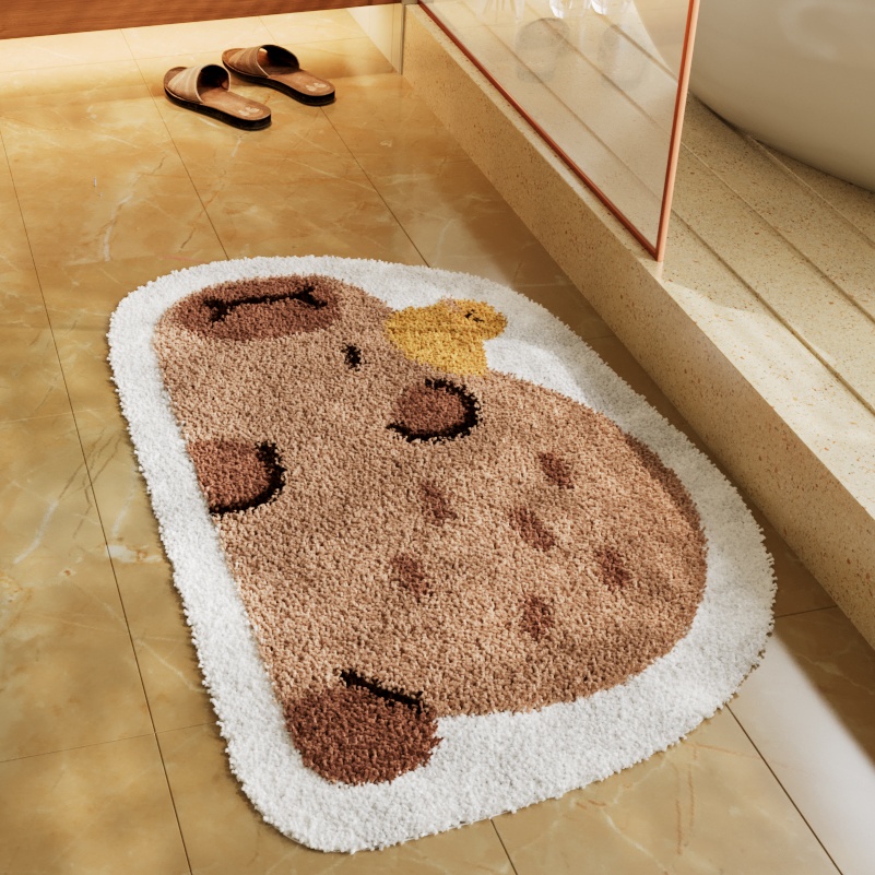 贝伊朵浴室门口植绒防滑地毯