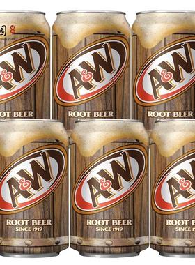 美国进口乐啤露进口碳酸饮料树根啤酒AW ROOT BEER 根汁汽水