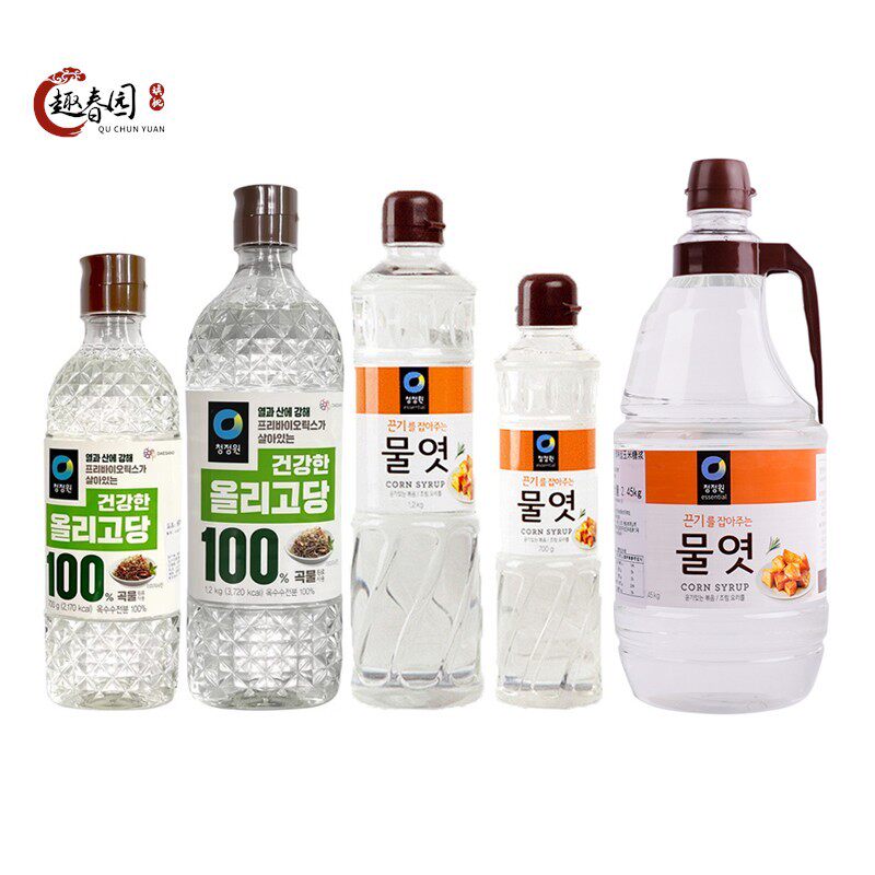 韩国清净园糖稀玉米糖浆水怡果糖牛轧糖用烘焙原料700g 低聚糖稀