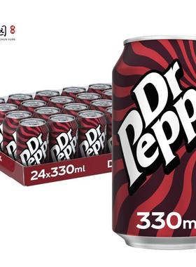 进口DR PEPPER胡椒博士汽水樱桃原味混合可乐碳酸饮料330ml/355ml