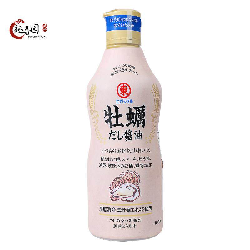 日本进口东字播磨滩牡蛎酱油400ml昆布鲣鱼调味汁拌饭海鲜粥蘸料