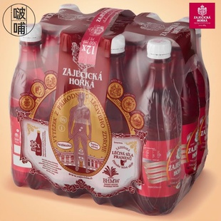 啵哺天然碱性苏打水0糖0脂0卡捷克进口矿泉水 捷克苦水500ml