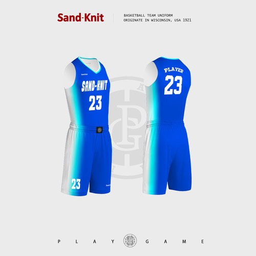 森耐特侧面渐变篮球服套装