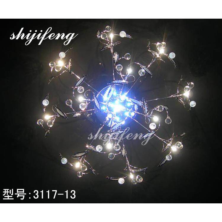 ceiling lamp低压水晶灯吸顶灯温馨客厅水晶吸顶灯卧室温馨枝型灯