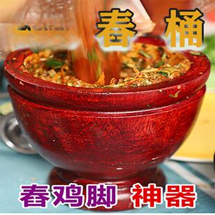 云南舂桶泰国舂钵傣族木臼傣味舂鸡脚工具泰式圆臼椿钵舂桶摆摊大