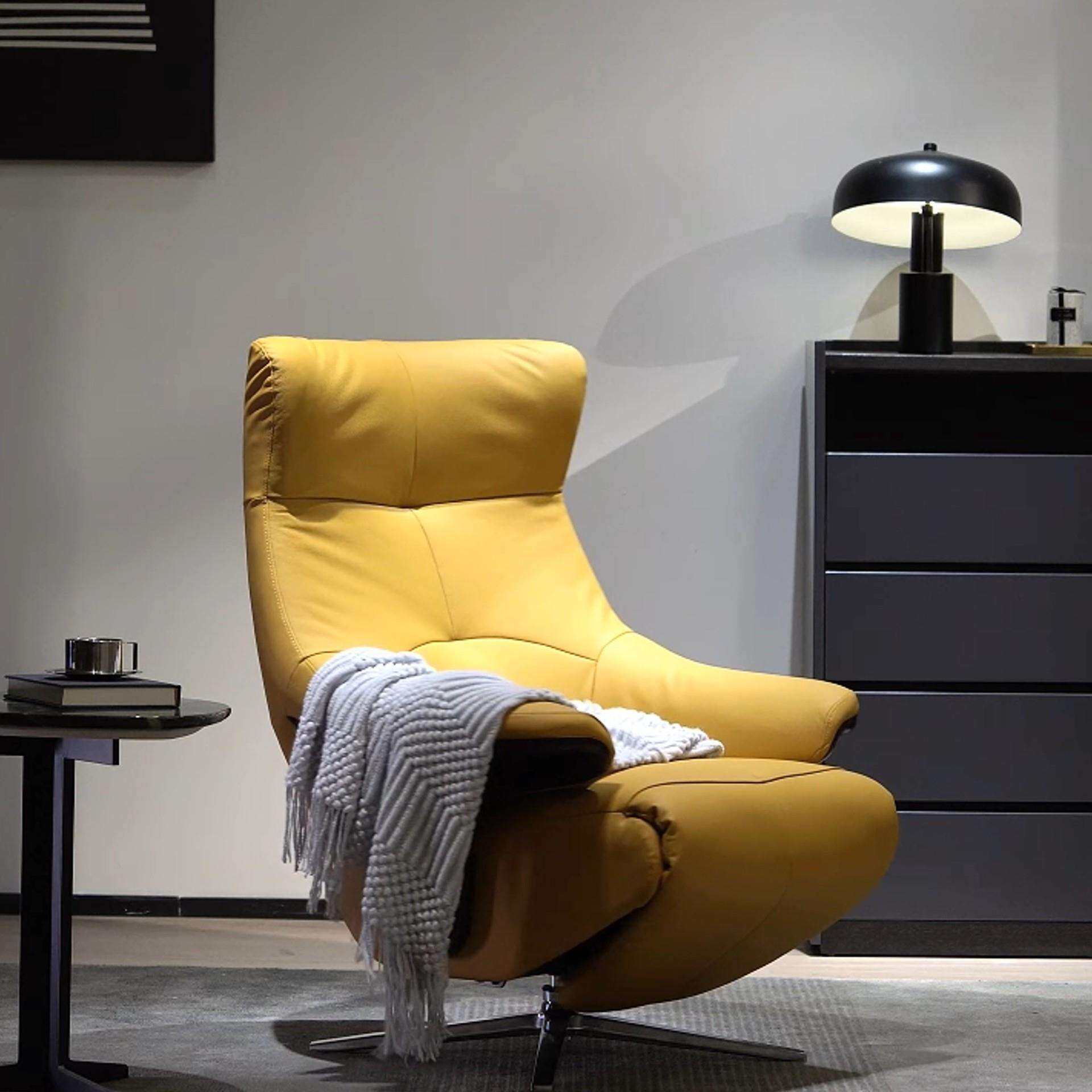 JUYI巨一意式极简休闲椅别墅大平层多功能进口电机单人沙发椅