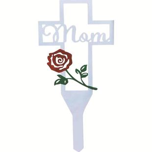 源头工厂现货金属十字桩为已故亲属墓地桩户外装 饰地插可