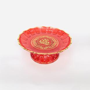 源头厂家直批东恒DH 佛具用品 1502 贡盘水果碟 七寸百財高脚盘