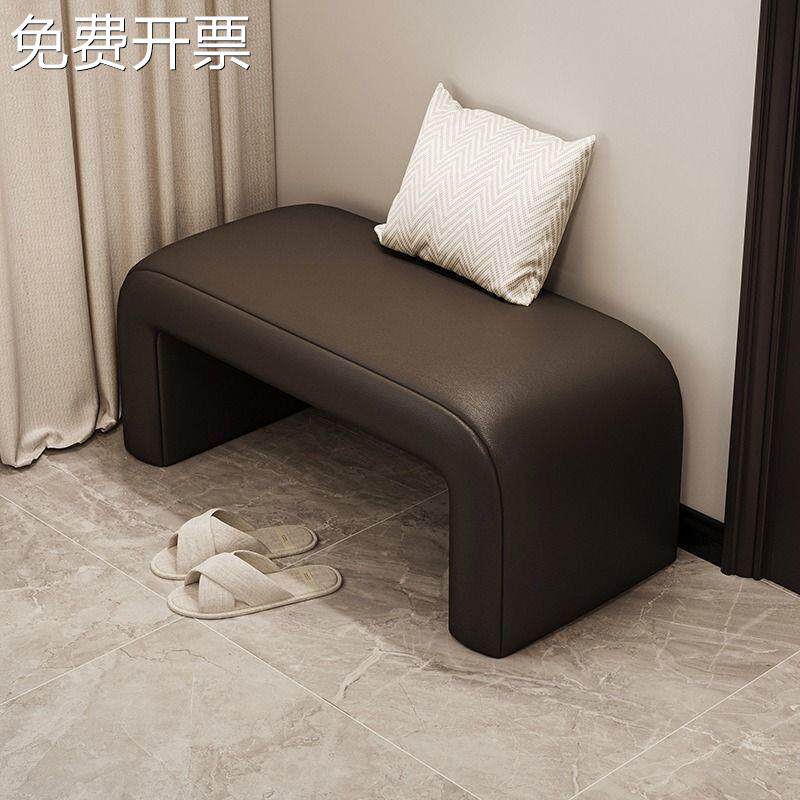 入户门换鞋凳门口家用轻奢高级感玄关可坐鞋柜实木坐凳一体长条凳