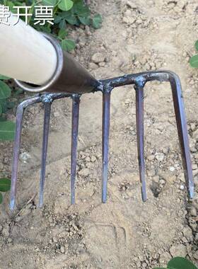 j8挠钩挖蛤蜊土豆花生抓钩农用拾翻地松土耙6齿挠子耙子钉耙海g3