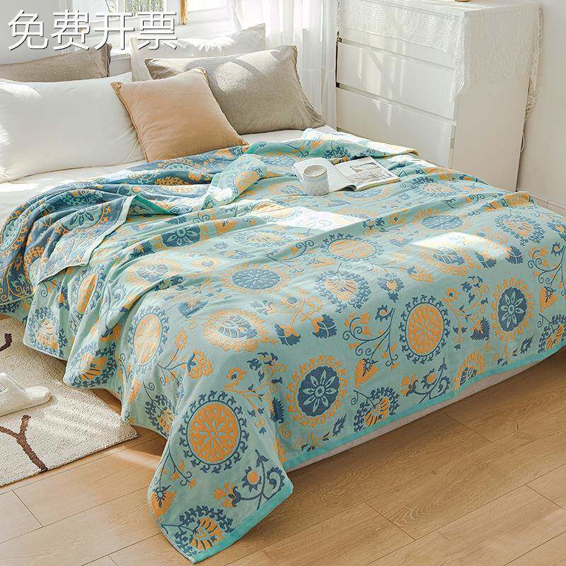 230*250纱布毛巾被纯棉单双人盖毯夏季薄款空调被午睡毛毯夏凉