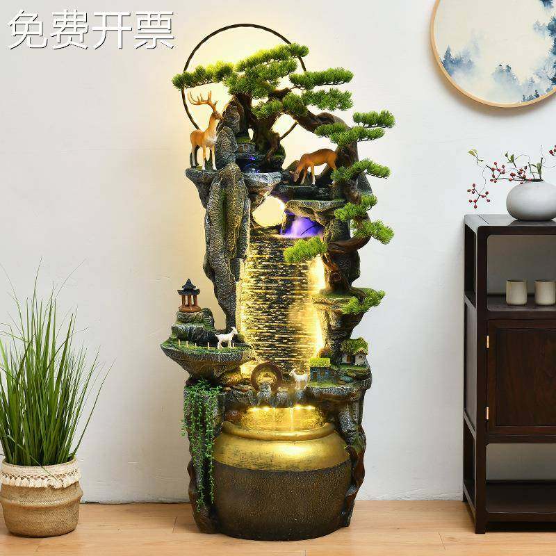 假山流水喷泉鱼缸风水轮加湿器景观客厅阳台办公室水幕墙落地摆件,金属材料及制品,其他金属制品,淘宝优惠券,粉丝福利购,淘宝优惠卷