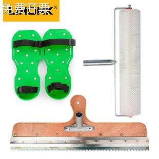 自流平水泥施工专用工具 环氧地坪漆放气消泡滚筒刷 刮板钉耙钉鞋