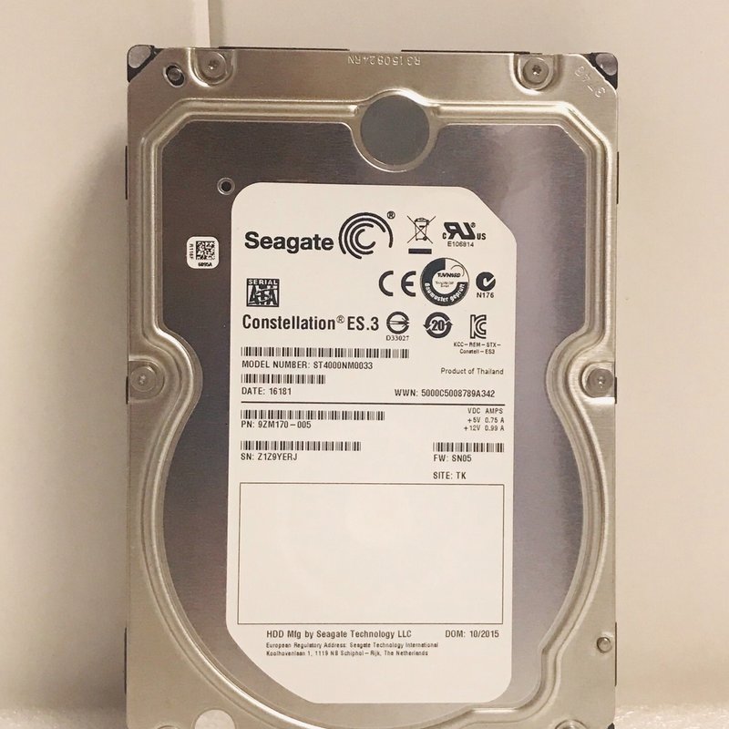 议价企业级ST4000NM0033,4TB企业级硬