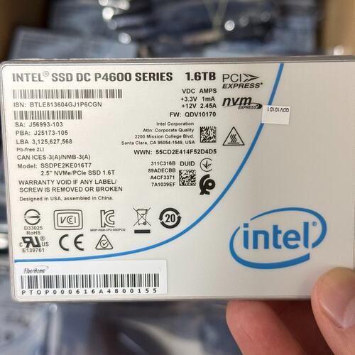 议价SSD DC P4600 1.6TB企业级固态硬