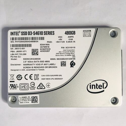 议价S4610 480G固态 SSDSC2KG480G8