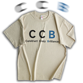T恤CCB踩踩背抽象正能量OTTO男女宽松纯棉短袖 微落肩圆领tee