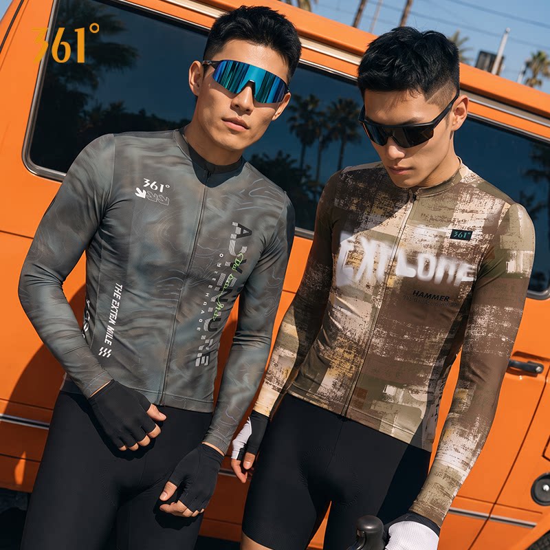 361&deg;长袖骑行服薄款高弹舒适透气公路车上衣户外自行车单车服