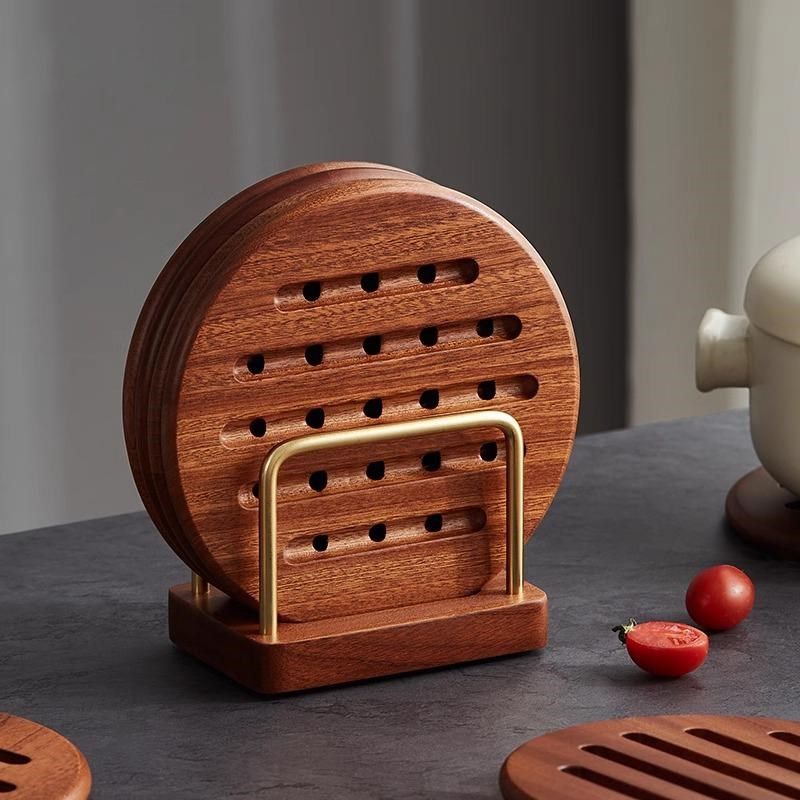 木质锅垫隔热垫耐高温餐桌垫家用防烫餐J桌垫盘杯实木碗垫砂锅垫