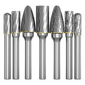 硬质合金旋转锉钨钢铣刀金属打磨头旋转锉刀A型F型UC型电动锉刀头