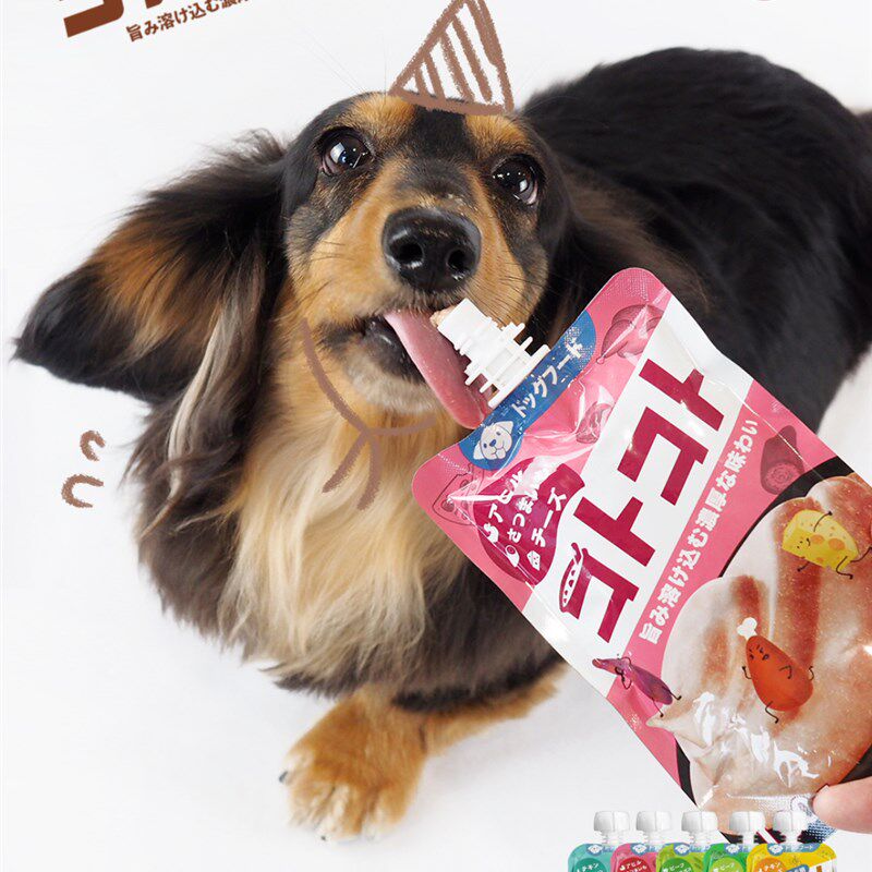 【犬用 6袋】地l狱厨房咕噜酱经典成犬幼犬狗零食肉酱肉泥湿粮营