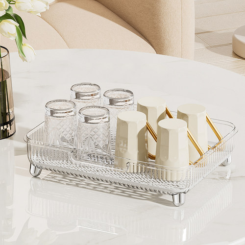 杯子置物架收纳桌面茶杯架水杯沥水托盘家用咖啡茶杯Y马克杯存放