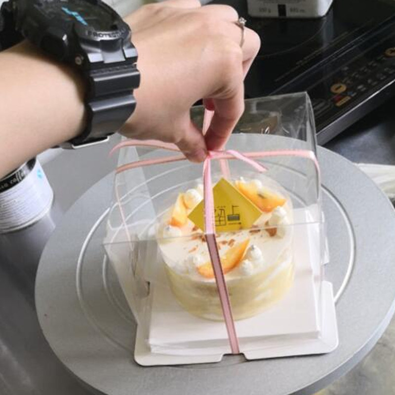 生日蛋糕b盒子小4寸5寸6寸8寸10寸透明单双层加高四六寸包邮