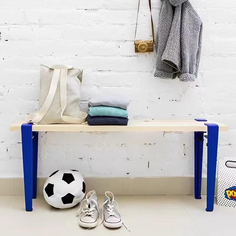 DIY餐桌脚免打孔可拆卸桌腿简约B支撑架彩色桌腿金属支架F夹书桌