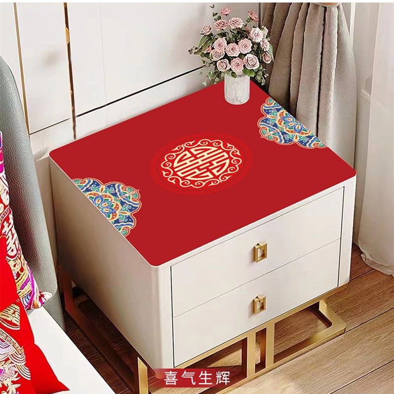 婚庆结婚桌布皮革防水防油防烫床F头柜免洗喜庆婚礼装饰桌垫,居家布艺,桌布,淘宝优惠券,粉丝福利购,淘宝优惠卷