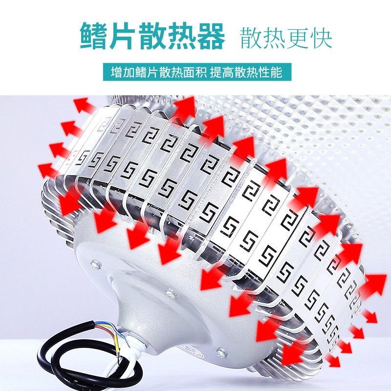 鳍片灯led工矿灯厂房灯吊灯超亮工厂车间仓库灯罩工U业照明灯100W,家装灯饰光源,工矿灯具,淘宝优惠券,粉丝福利购,淘宝优惠卷