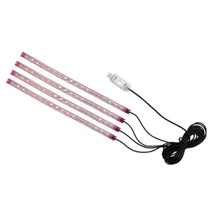 汽车氛围灯车内改装呼吸灯车载脚B窝灯条新款声控流水灯usb免接线