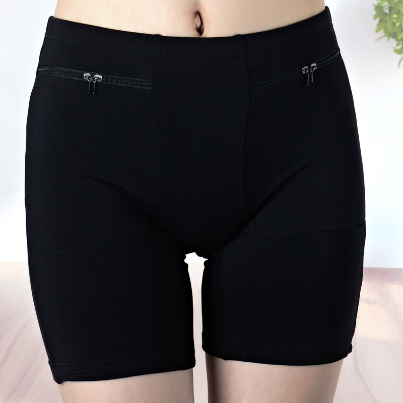 安全裤女大码防走光内裤有口w袋拉链带兜高腰收腹夏季防盗打底裤,女士内衣/男士内衣/家居服,平角裤,淘宝优惠券,粉丝福利购,淘宝优惠卷