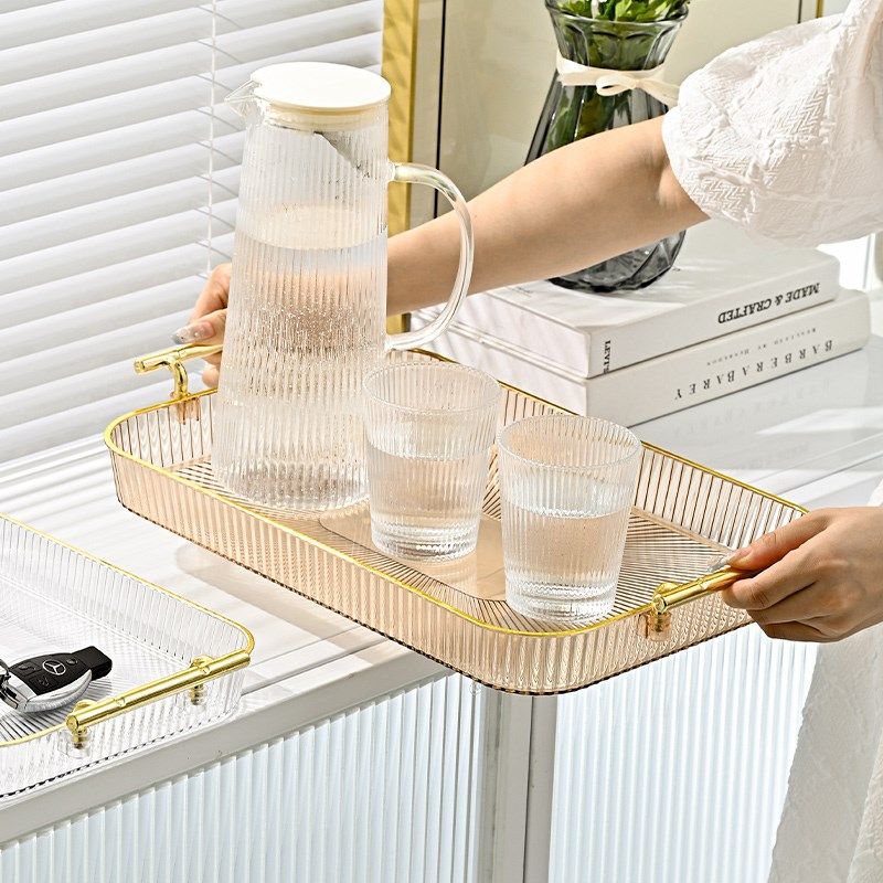 轻奢托盘家用客厅新n款带提手水果盘餐盘茶果盘塑料放茶杯水杯茶,餐饮具,盘,淘宝优惠券,粉丝福利购,淘宝优惠卷