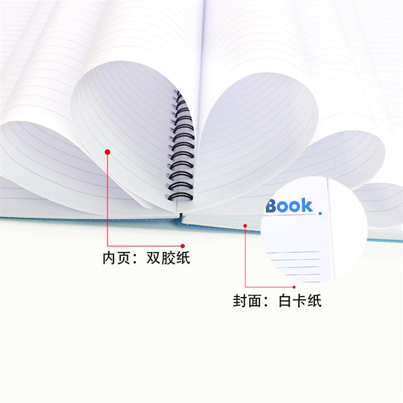 胶面活页a5笔记本子加厚b5活页纸简约ya4线圈本螺旋竖横翻软抄 A6