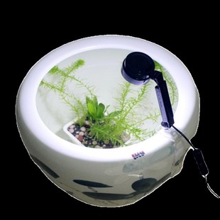 圆形鱼缸专用照明LED小灯光鱼盆落地水缸造景R水草灯防水装饰圆灯