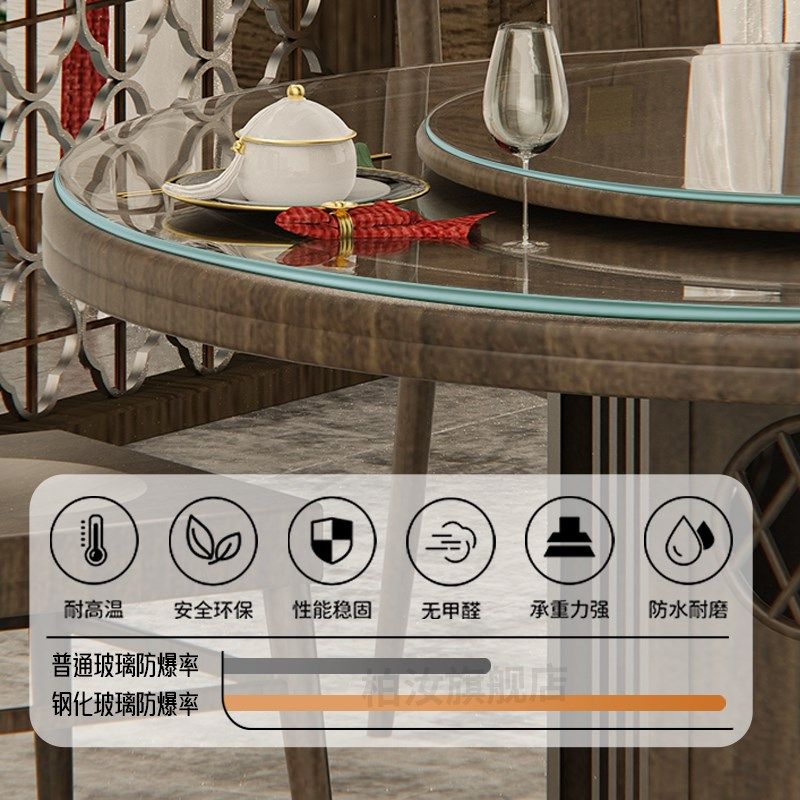 圆形钢化玻c璃餐桌面耐高温防爆厂家直销鸭嘴边防刮耐磨钢化圆玻,住宅家具,玻璃餐桌,淘宝优惠券,粉丝福利购,淘宝优惠卷