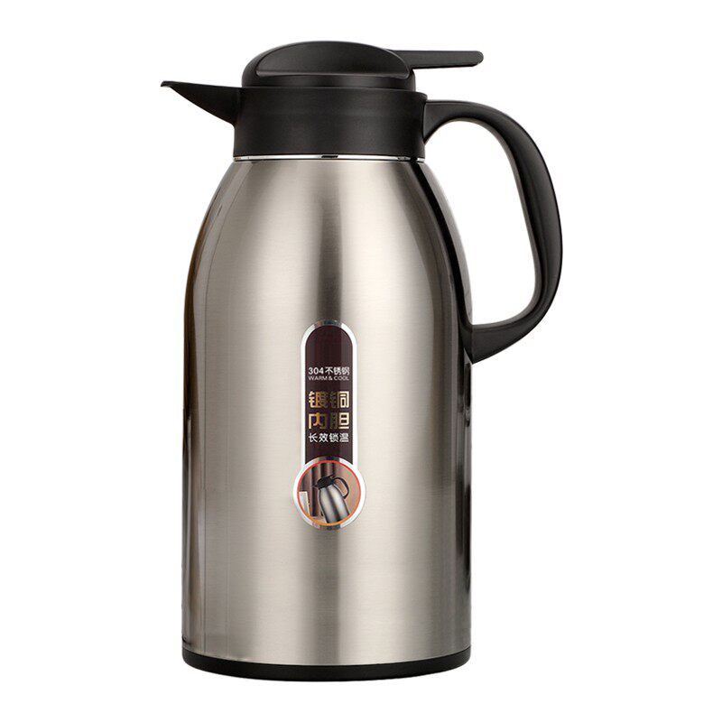 匡迪金力华象咖啡壶保温壶大容量茶壶家用水杯304不X锈钢镀铜定制