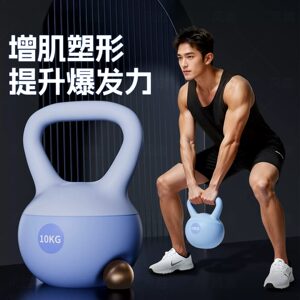壶铃男士健身家用器材软体10kg健身球提壶哑铃甩壹铃瘦肚子铃壶