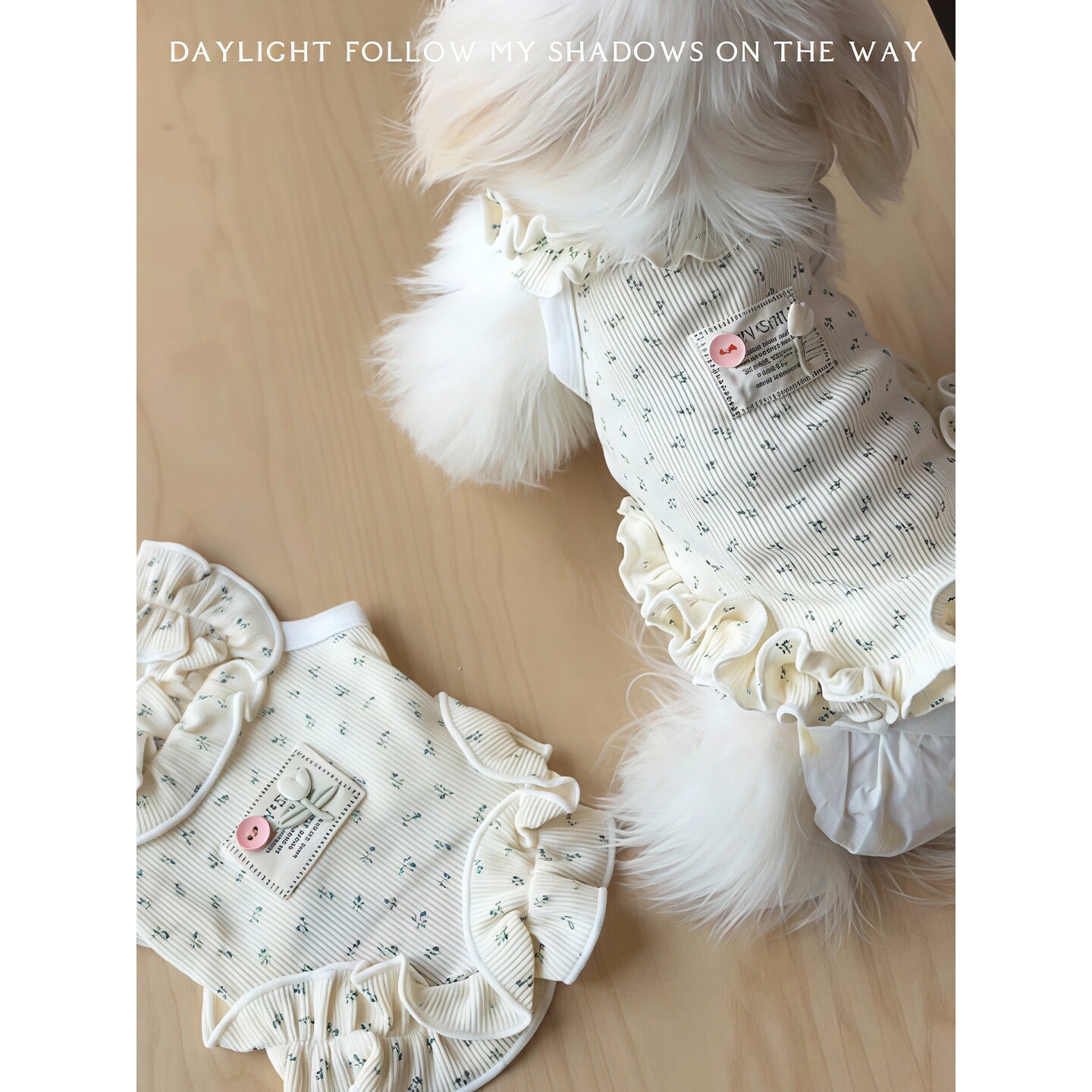 狗狗衣服背心夏薄款防掉毛小中型犬宠物服装冰丝木耳边连衣裙春