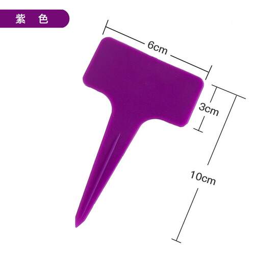 二代5料T型花卉牌塑RDT610料肉植物标签多园艺插地牌塑标签0片一