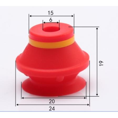 柏卡BOOKA正品波纹型真空吸盘VB20 VB30 VB40 VB50 VB15 VB10黑红